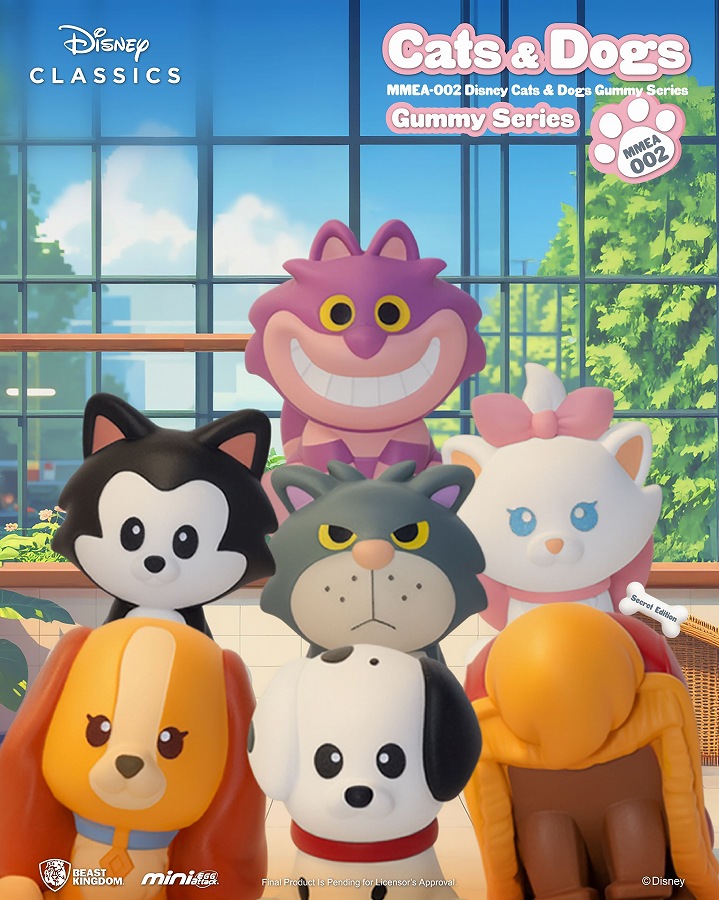 【BEAST KINGDOM】MMEA-002 ディズニーキャット&ドッグ グミシリーズ 1BOX入数：24