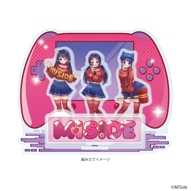 【A3】アクリルジオラマプレート「MiSide ： ミサイド」01/集合デザイン（描き起こしイラスト）