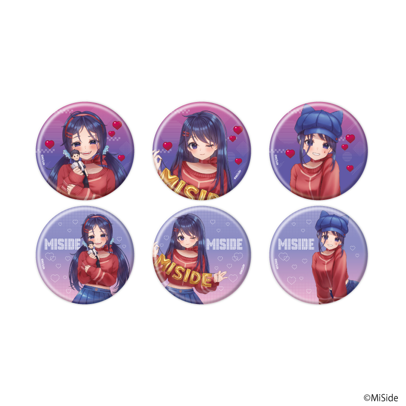 【A3】缶バッジ「MiSide ： ミサイド」01/ブラインド（全6種）（描き起こしイラスト） 1BOX入数：6