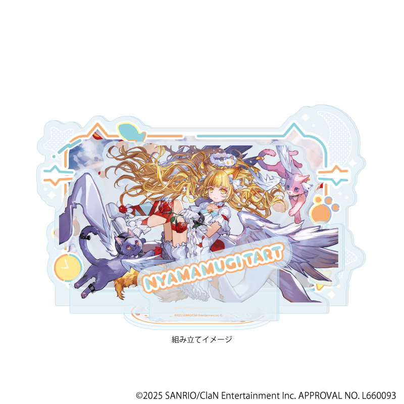 【A3】プレミアム アクリルジオラマプレート「にゃんたじあ！」03/若魔麦たると 2025誕生日ver.（公式イラスト）