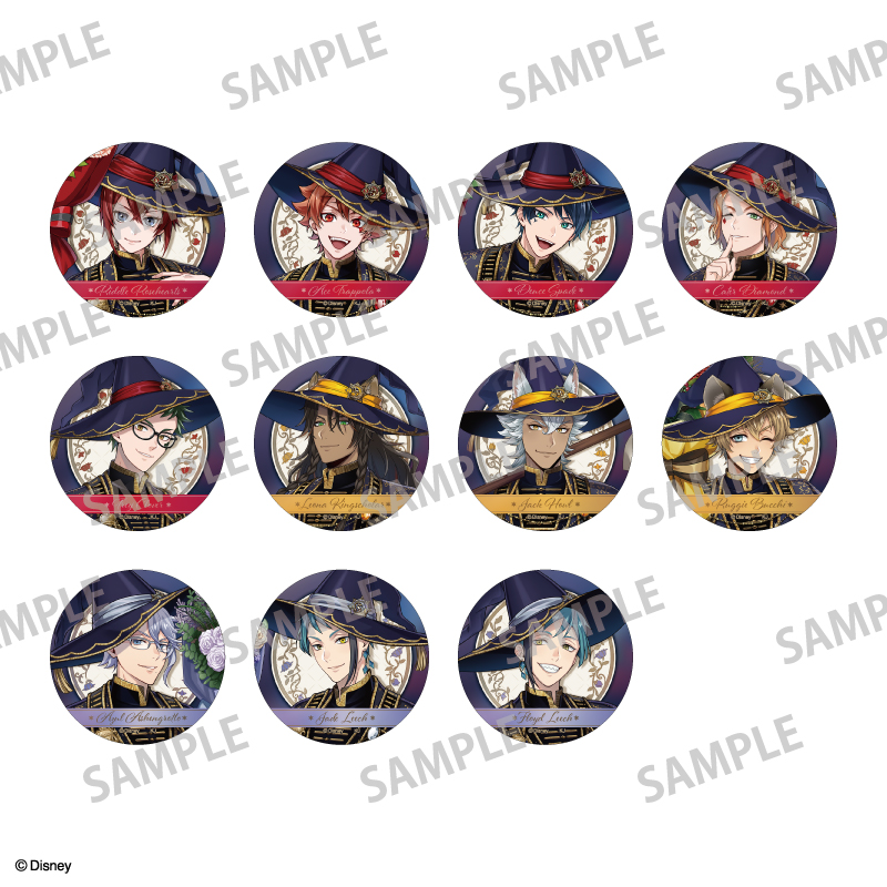 【カミオジャパン】ディズニー ツイステッドワンダーランド トレーディングオーロラメタル缶バッジ vol.1/ブルームバースデーver. 1BOX入数：11