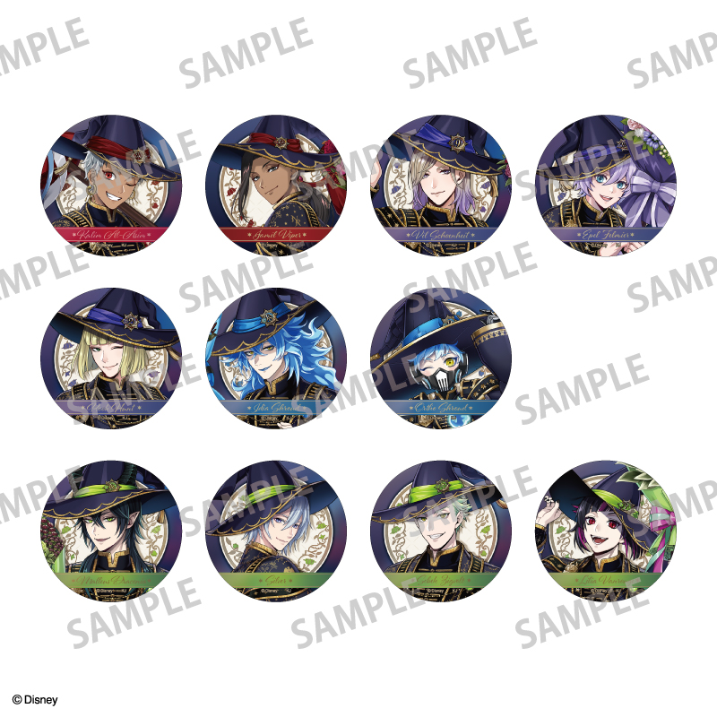 【カミオジャパン】ディズニー ツイステッドワンダーランド トレーディングオーロラメタル缶バッジ vol.2/ブルームバースデーver. 1BOX入数：11