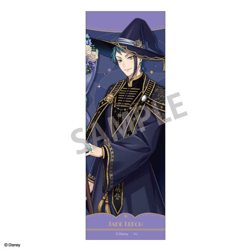 【カミオジャパン】ディズニー ツイステッドワンダーランド ロングスクエア缶バッジ ジェイド・リーチ/ブルームバースデーver.