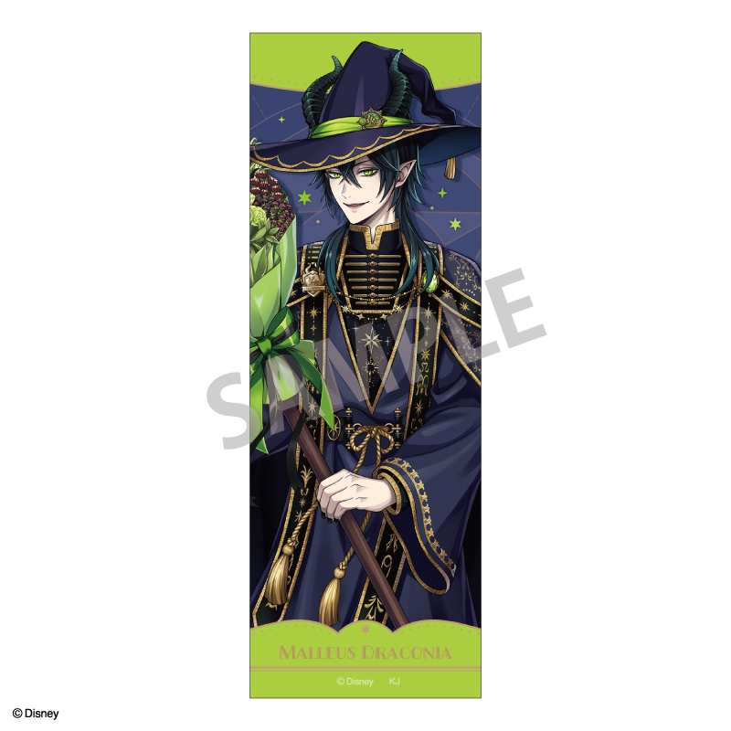 【カミオジャパン】ディズニー ツイステッドワンダーランド ロングスクエア缶バッジ マレウス・ドラコニア/ブルームバースデーver.