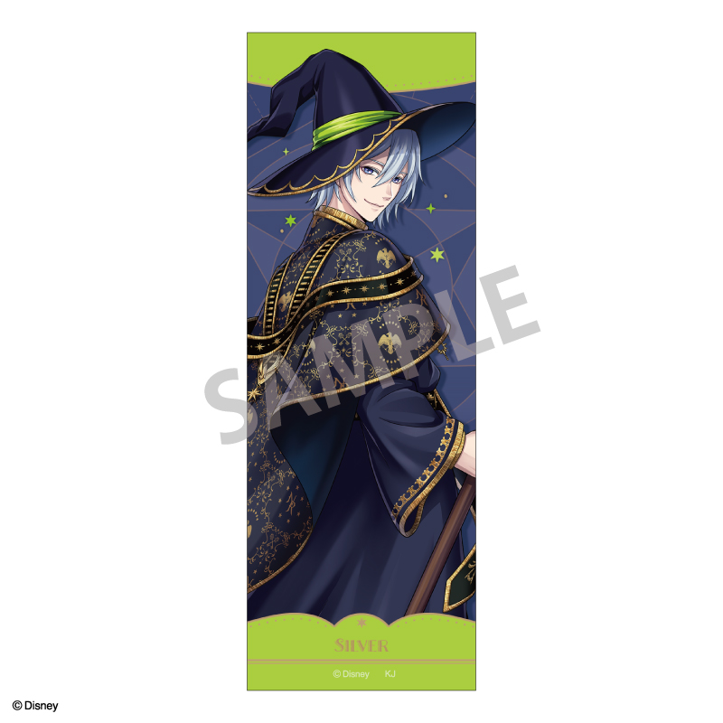 【カミオジャパン】ディズニー ツイステッドワンダーランド ロングスクエア缶バッジ シルバー/ブルームバースデーver.