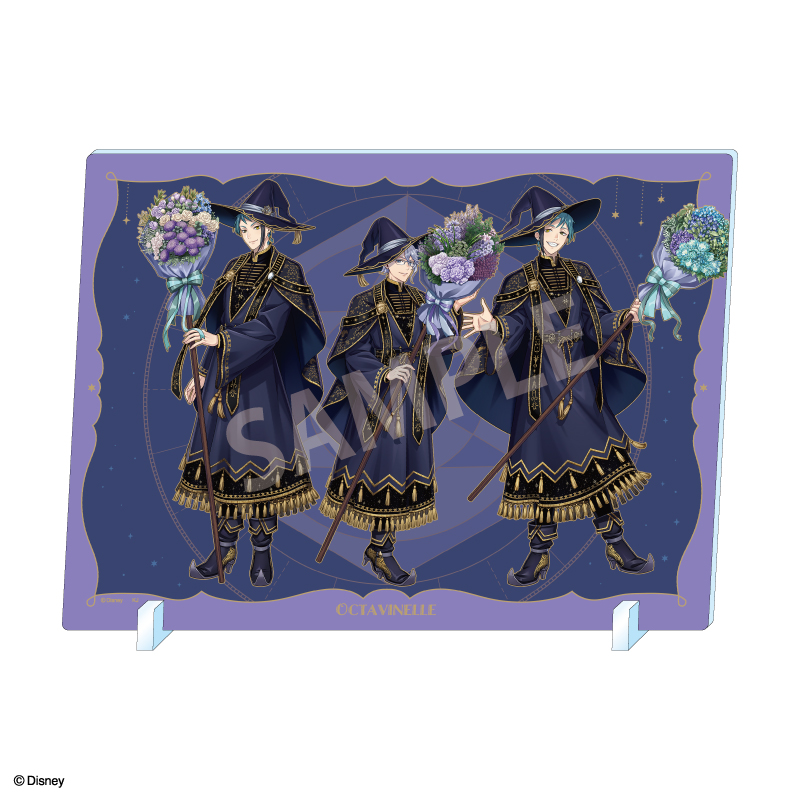 【カミオジャパン】ディズニー ツイステッドワンダーランド 集合アクリルパネル オクタヴィネル/ブルームバースデーver.