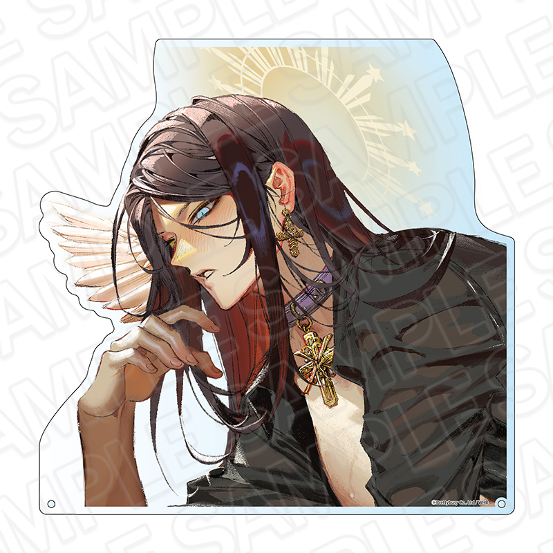 【コンテンツシード】地獄のどこが悪い？-What in "HELL" is bad？- 特大ダイカットアクリルボード ミカエル 攻撃者