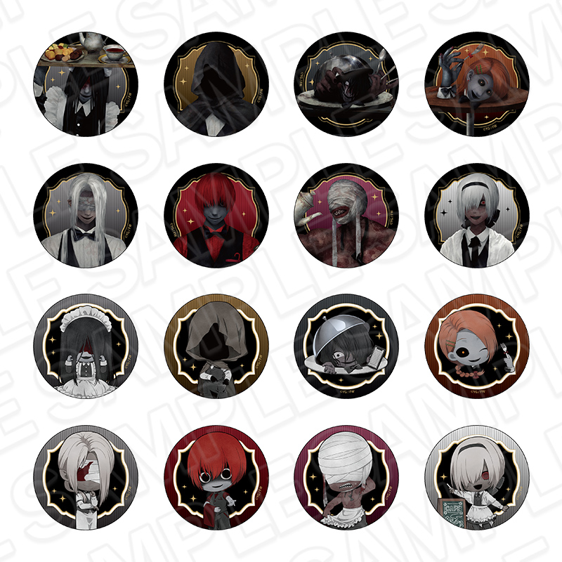 【コンテンツシード】文字化化 カンバッジ（ランダム） ウェイター ver. 1BOX入数：16