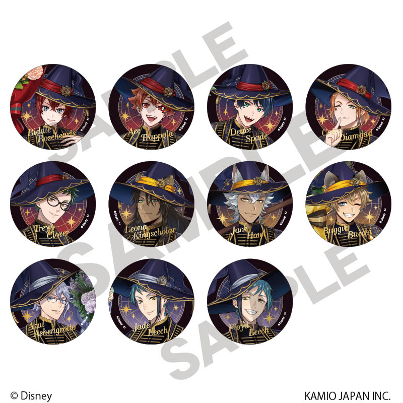 【クラックス】ディズニー ツイステッドワンダーランド トレーディング箔押し缶バッジvol.1 ブルームバースデー 1BOX入数：11