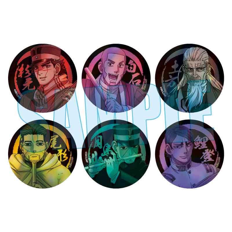 【ベルハウス】トレーディングホログラム缶バッジ ゴールデンカムイ/楽器ver. 1BOX入数：6