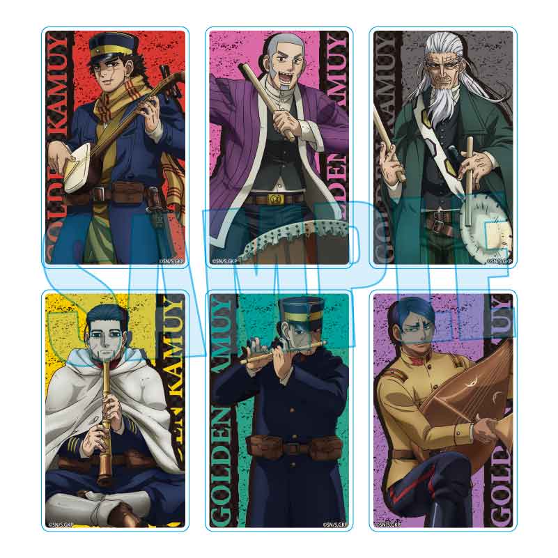 【ベルハウス】トレーディングアクリルカード ゴールデンカムイ/楽器ver. 1BOX入数：6