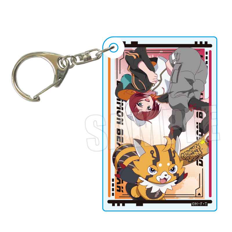 【ベルハウス】アクリルキーホルダー DIGIMON BEATBREAK/咲夜 レーナ&プリスティモン Skater ver.