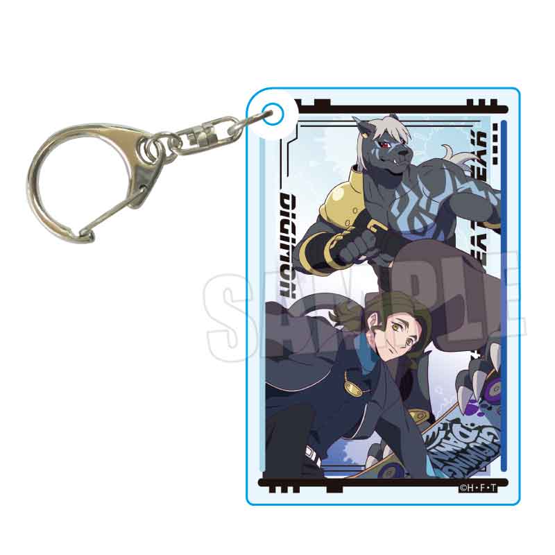 【ベルハウス】アクリルキーホルダー DIGIMON BEATBREAK/沢城 キョウ&ムラサメモン Skater ver.