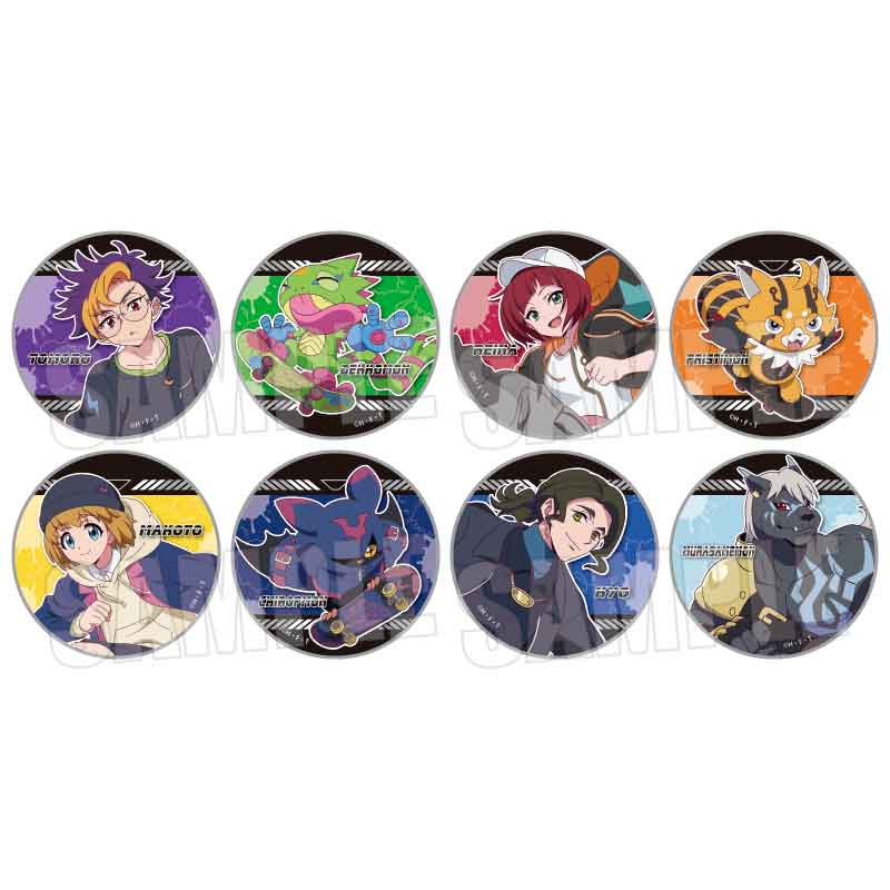 【ベルハウス】トレーディング缶バッジ DIGIMON BEATBREAK/Skater ver. 1BOX入数：8