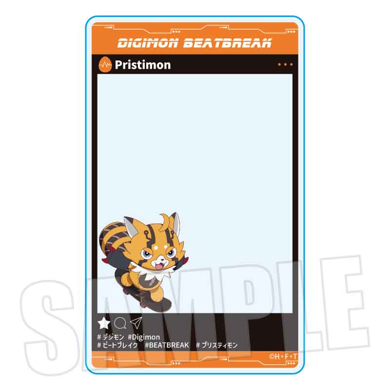 【ベルハウス】アクリルカード DIGIMON BEATBREAK/プリスティモン Skater ver.