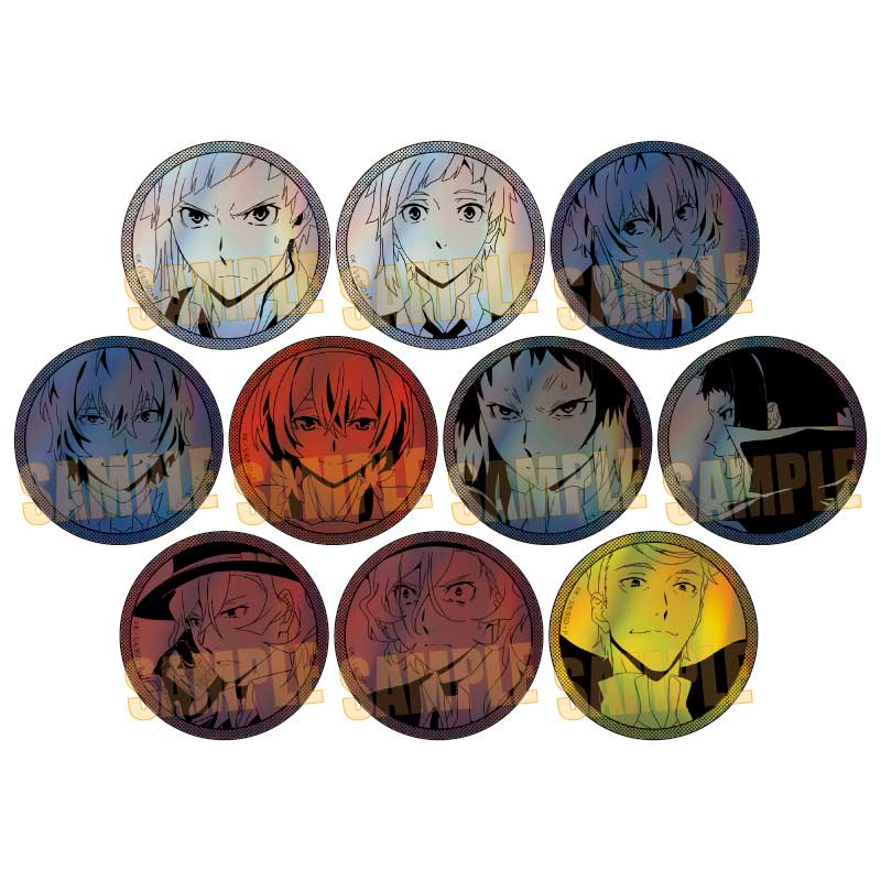 【ベルハウス】トレーディングホログラム缶バッジ 文豪ストレイドッグス/第2シーズン 1BOX入数：10