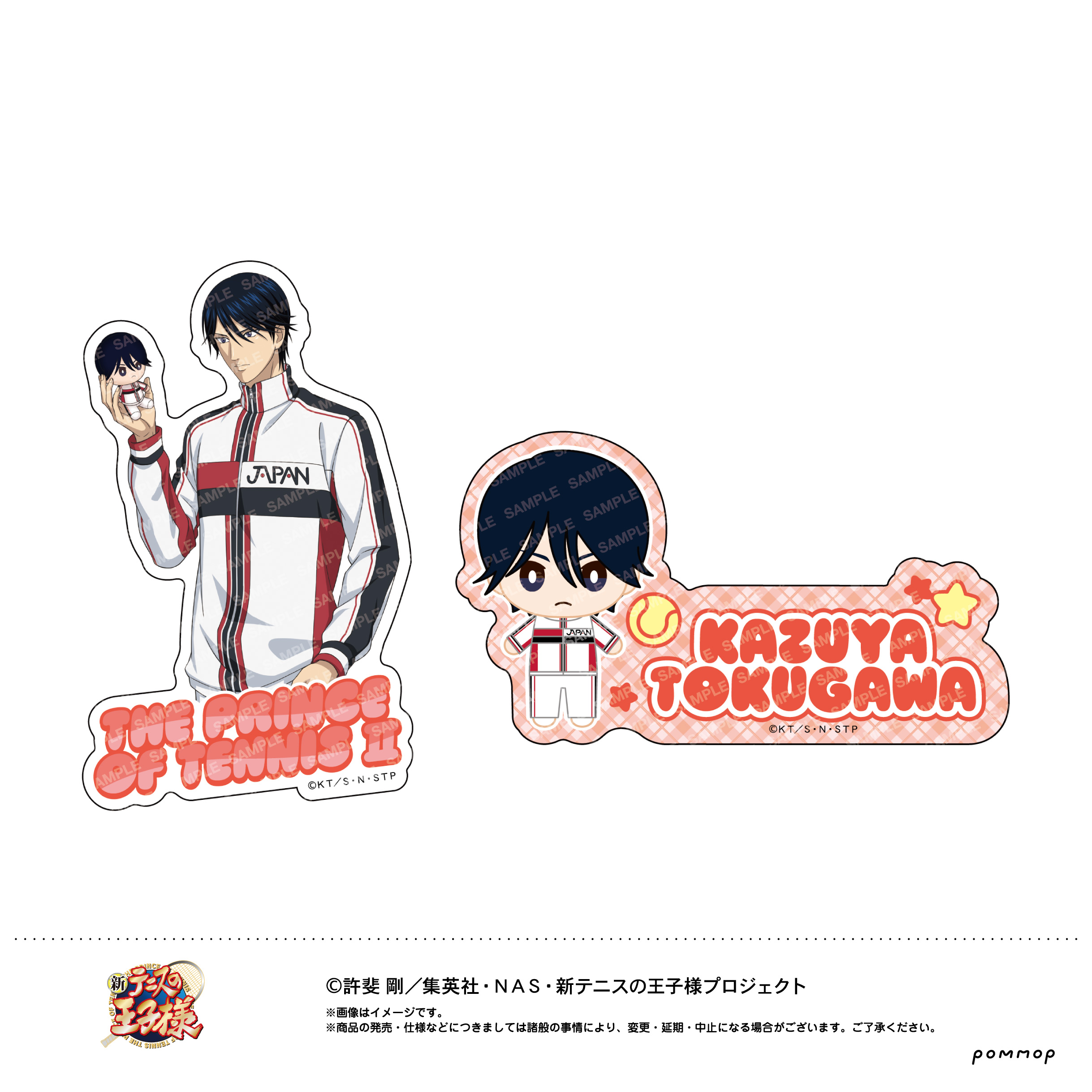 【ショウワノート】新テニスの王子様 ダイカットシールセット -おきがえぬいといっしょ第4弾- （H 徳川カズヤ）