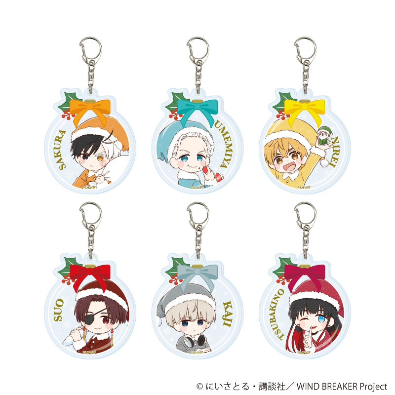 【A3】アクリルキーホルダー「TVアニメ『WIND BREAKER』」01/クリスマスお菓子ver. ブラインド（全6種）（グラフアートイラスト） 1BOX入数：6