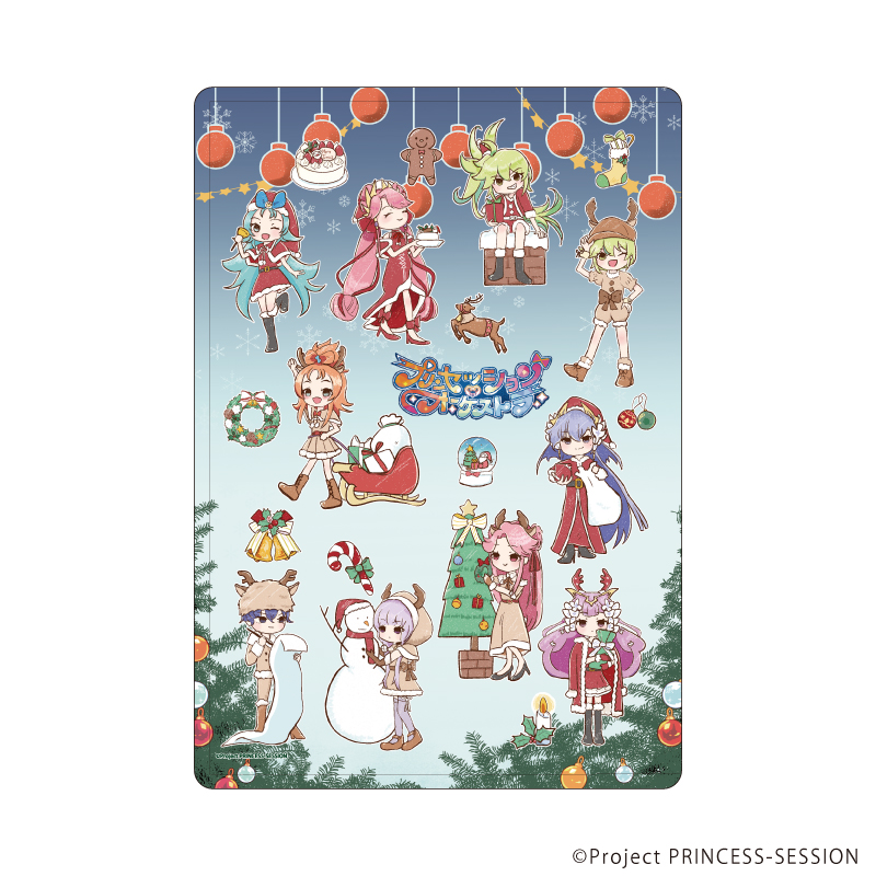 【A3】キャラクリアケース「TVアニメ『プリンセッション・オーケストラ』」01/集合デザイン クリスマスVer.（グラフアートイラスト）