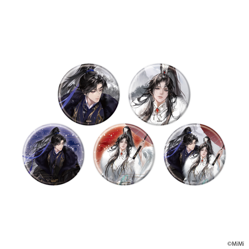 【A3】缶バッジ「二哈と彼の白猫師尊」03/ブラインド（全5種）（描き下ろしイラスト） 1BOX入数：5