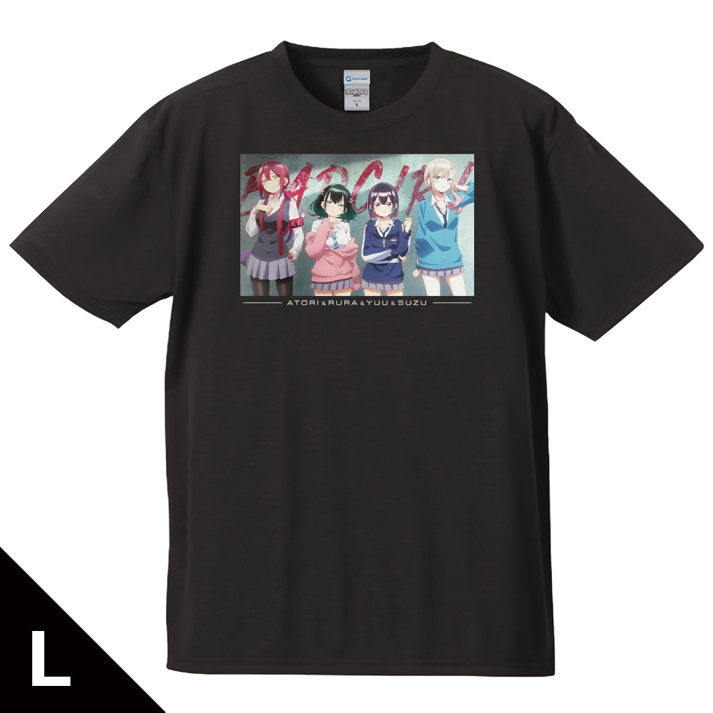 【アズメーカー】ばっどがーる Tシャツ 優&亜鳥&涼&るら ティザービジュアルver. Lサイズ