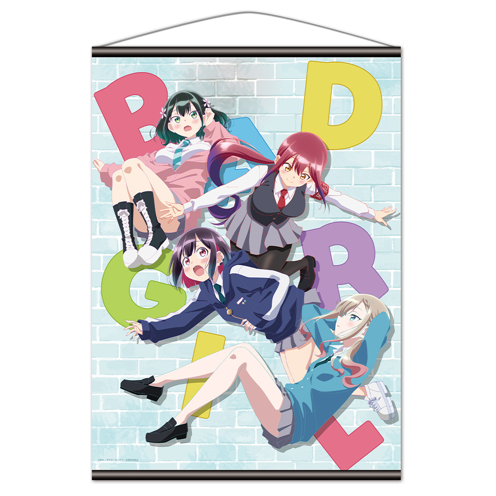 【アズメーカー】ばっどがーる B2タペストリー 優&亜鳥&涼&るら キービジュアルver.