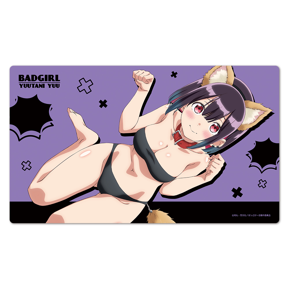 【アズメーカー】ばっどがーる キャラクターラバーマット 優谷優 ケモ耳水着ver.