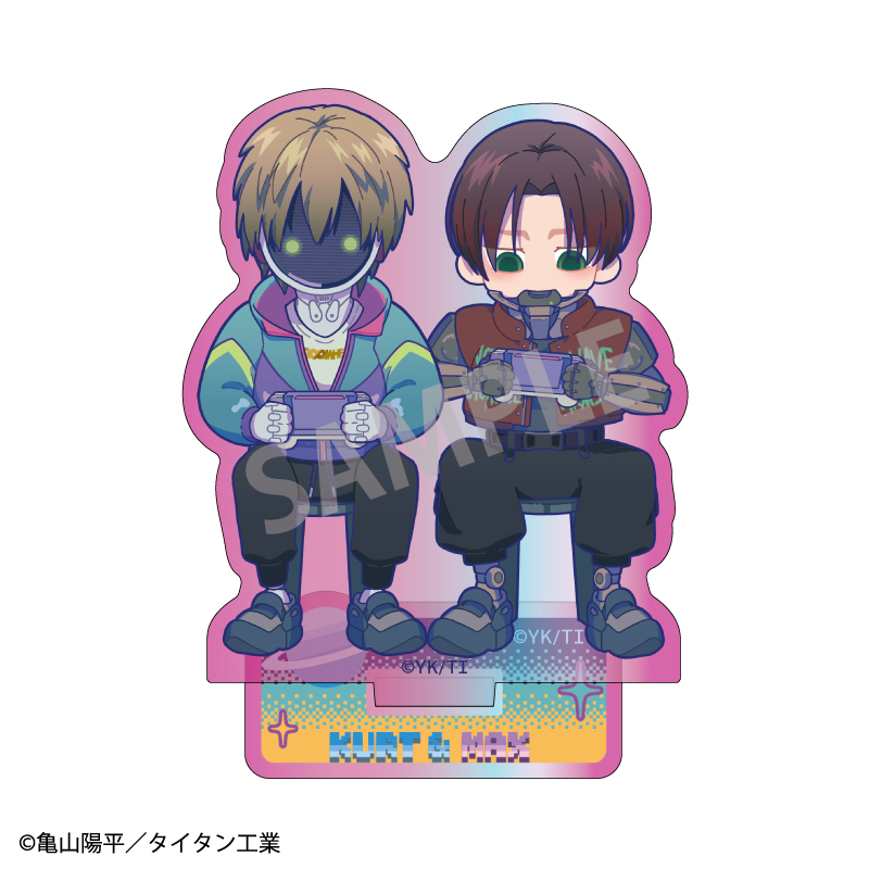 【カミオジャパン】銀河特急 ミルキー☆サブウェイ オーロラミニアクリルスタンド カート&マックス