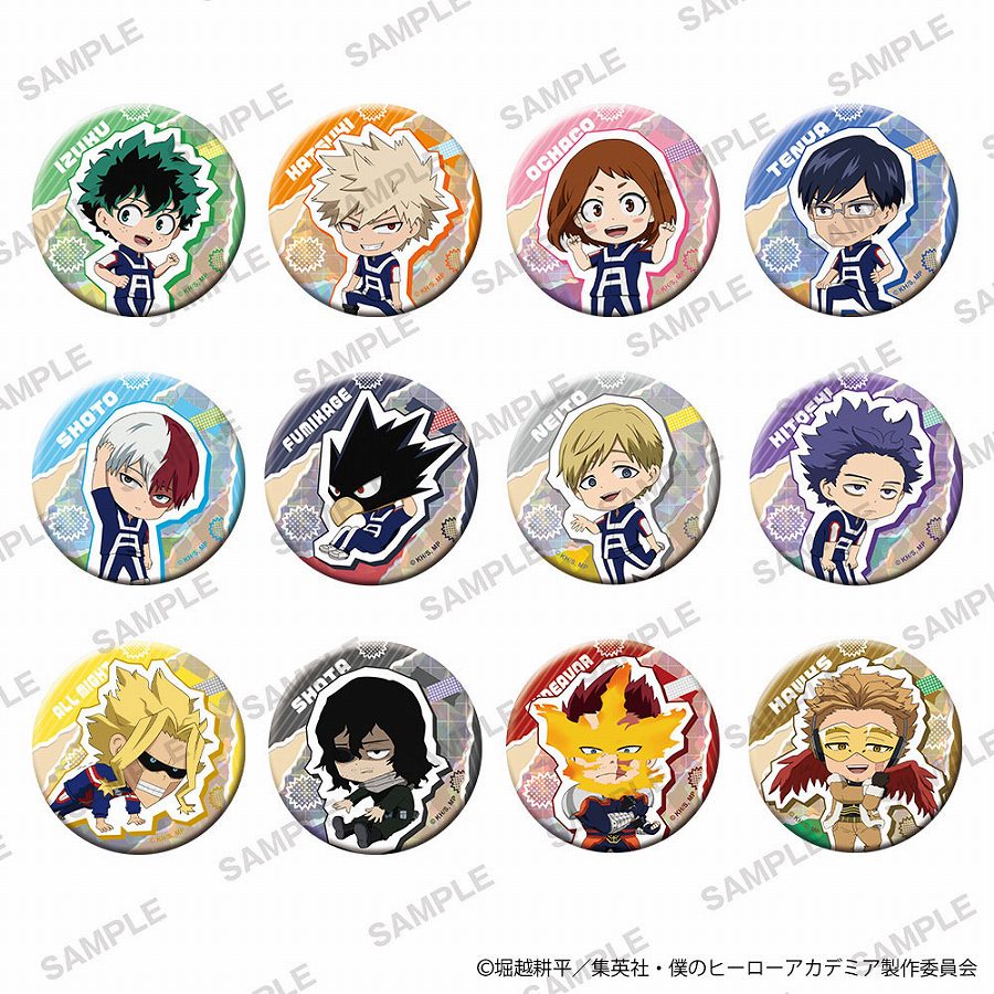 【KADOKAWA】僕のヒーローアカデミア きらきら缶バッジコレクション 準備運動ver. 1BOX入数：12