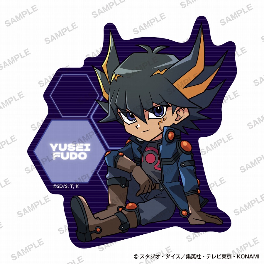 【KADOKAWA】遊☆戯☆王シリーズ ステッカー 歴代主人公お座りver. 不動遊星