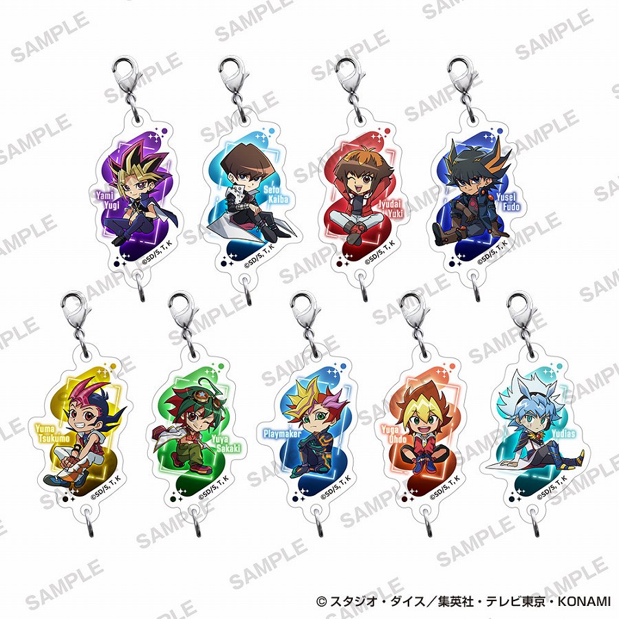 【KADOKAWA】遊☆戯☆王シリーズ つながっちゃーむ 歴代主人公お座りver. 1BOX入数：9