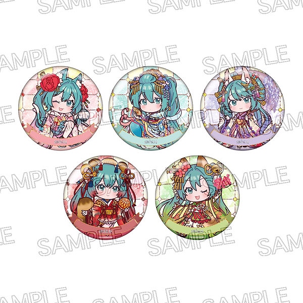 【ツインクル】初音ミク 百鬼夜行 ~麗宴~ キラキラ缶バッジ 1BOX入数：5