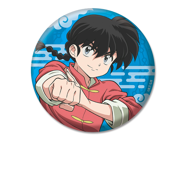 【ペンギンパレード】らんま1/2 描き下ろし缶バッジ 早乙女乱馬