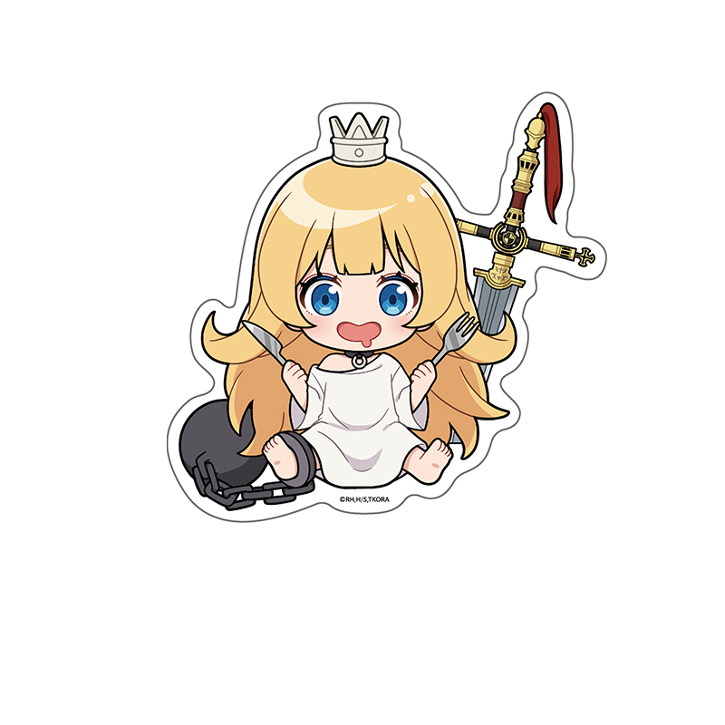 【ペンギンパレード】姫様“拷問”の時間です ぺたん娘ダイカットステッカー 姫