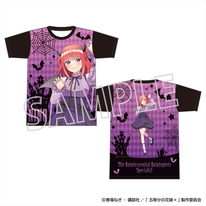 【ムービック】五等分の花嫁＊ フルグラフィックTシャツ/中野二乃