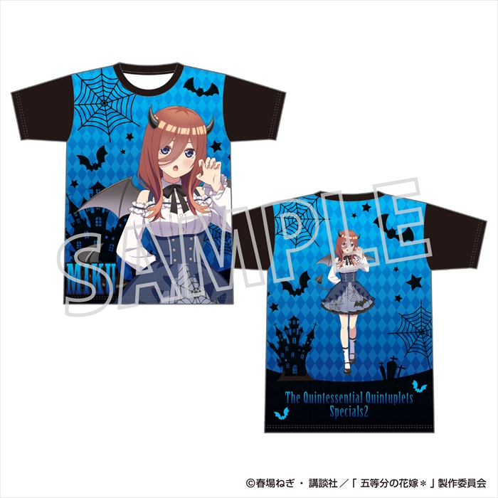 【ムービック】五等分の花嫁＊ フルグラフィックTシャツ/中野三玖