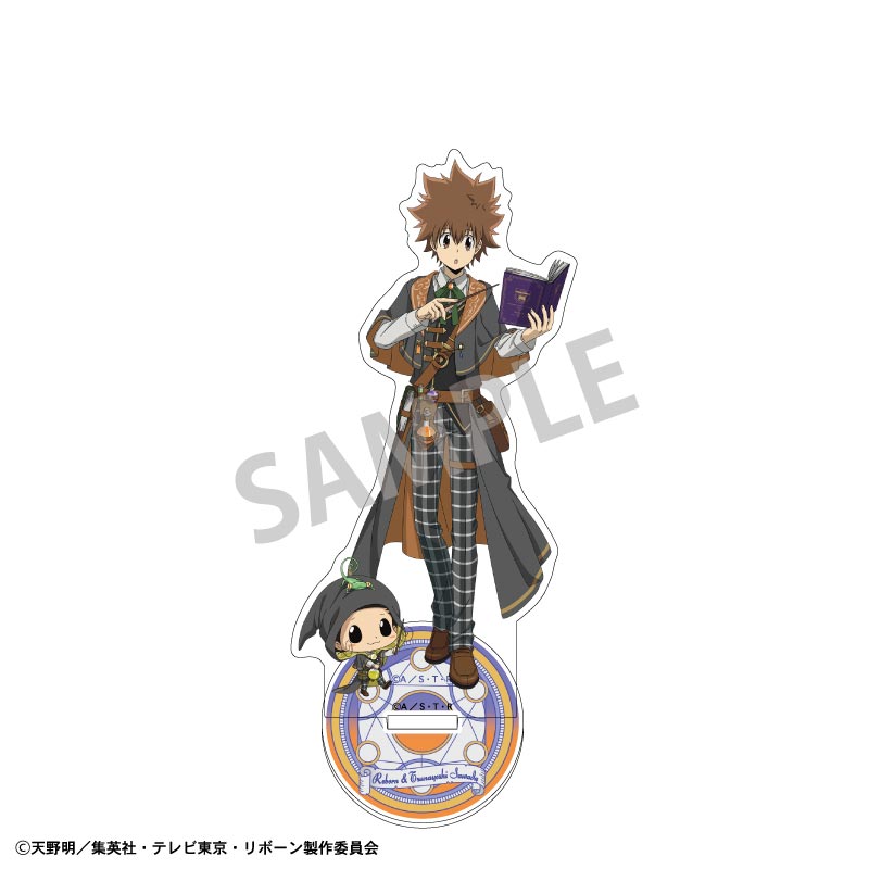 【カミオジャパン】家庭教師ヒットマンREBORN！ アクリルスタンド リボーン&沢田 綱吉/アカデミー研究者