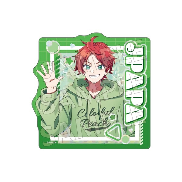 【エンスカイ】カラフルピーチ プリズムトラベルステッカー からぴちピクニック じゃぱぱ 1袋（※同一商品の入数）：6