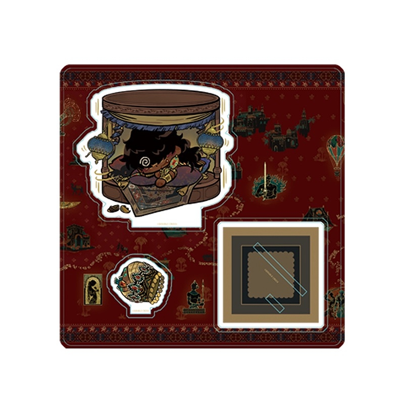 【KUMAGUZI】スルタンのゲーム 第三弾 スルタンの一日シリーズ ちびキャラアクリルスタンド 回転ベッド