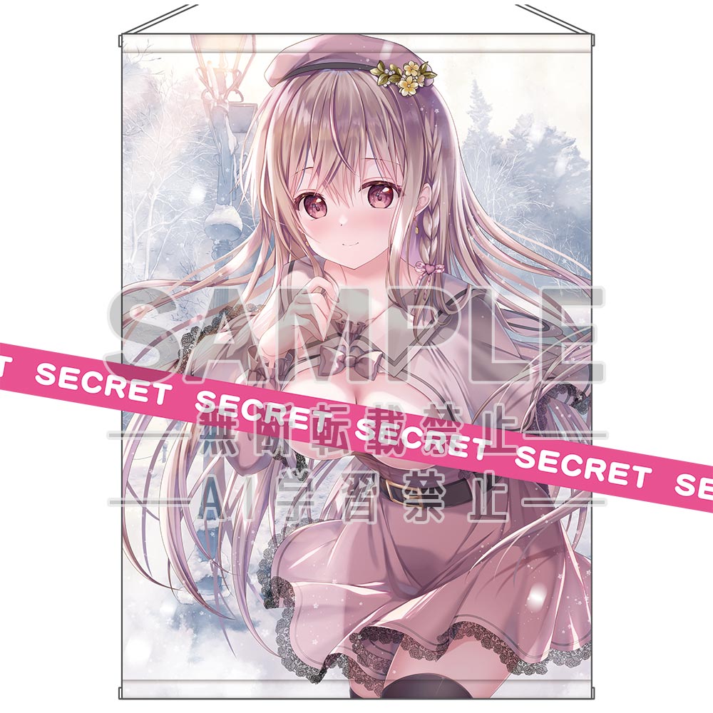 【KADOKAWA】TwinBox描き下ろし 冬のハプニングデート前田栞 X-RATEDタペストリーB1