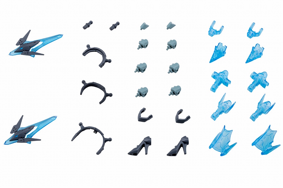 【コトブキヤ】M.S.G モデリングサポートグッズ メカサプライ34 ホロニックヘッドドレス&ホロニックハイヒール グレーVer.