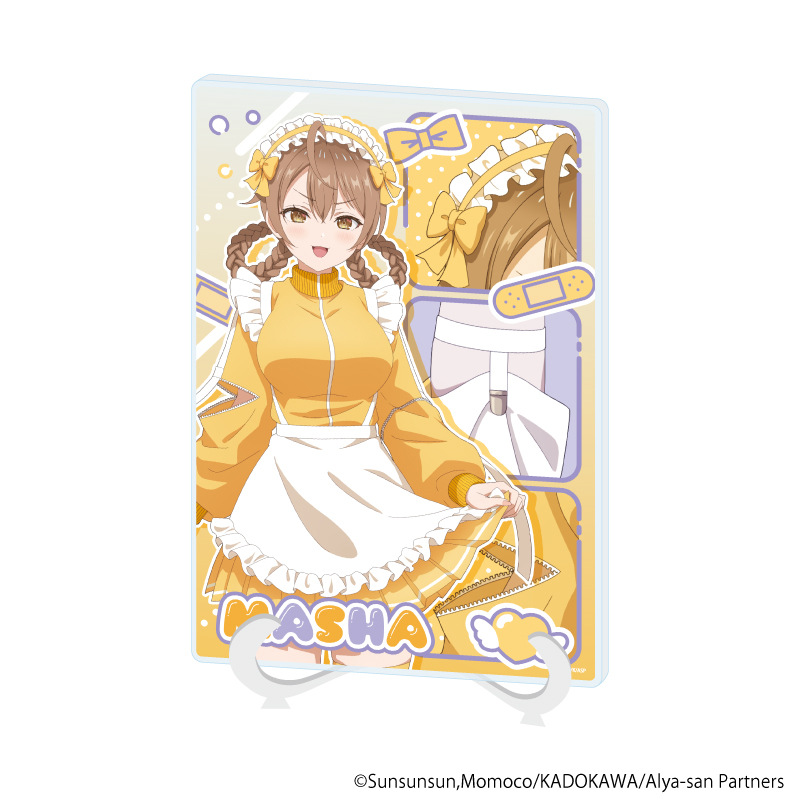 【A3】アクリルアートボード（A5サイズ）「時々ボソッとロシア語でデレる隣のアーリャさん」07/マーシャ ゆめかわver.（描き下ろしイラスト）