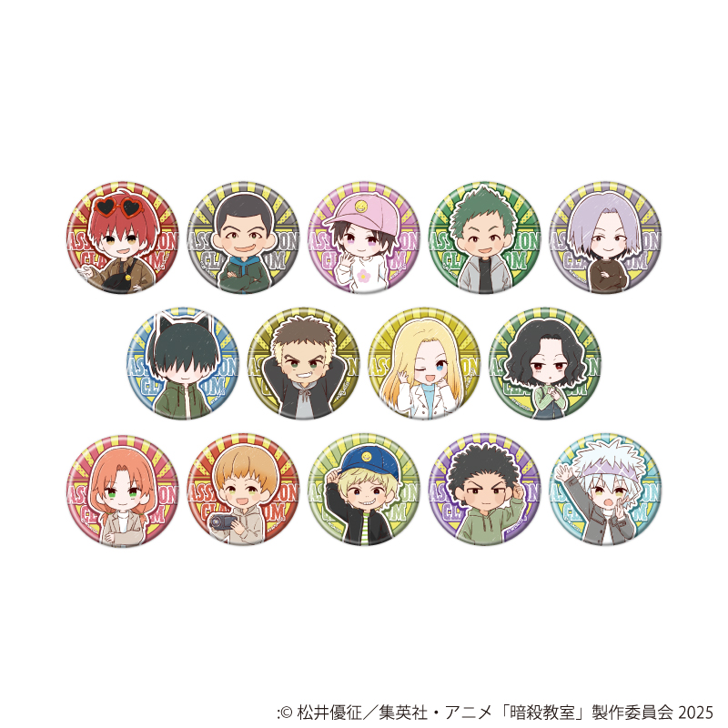 【A3】缶バッジ「TVアニメ『暗殺教室』」01/遊園地ver. ブラインド（全14種）（グラフアートイラスト） 1BOX入数：14
