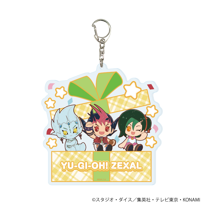 【A3】デカアクリルキーホルダー「遊☆戯☆王ZEXAL」01/遊馬&アストラル&小鳥（ぽてぬいアート）