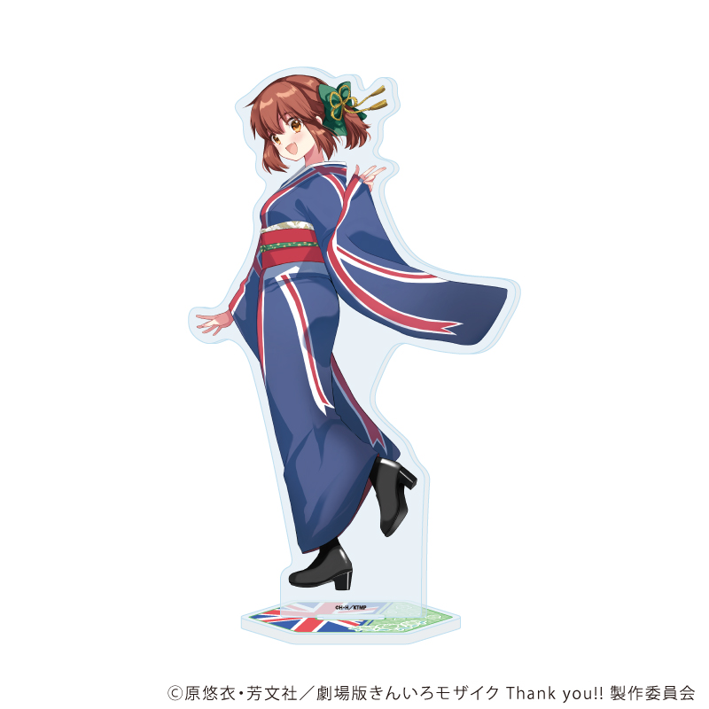 【A3】BIGアクリルスタンド「きんいろモザイク」09/猪熊 陽子 バースデー着物ver（描き下ろしイラスト）