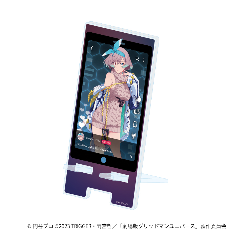 【A3】スマキャラスタンド「グリッドマンユニバース」11/ムジナ バーチャルライバーver.（描き下ろしイラスト）
