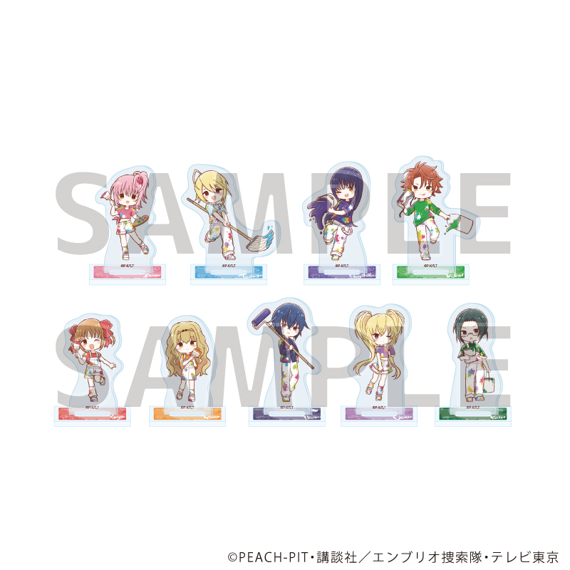 【A3】アクリルぷちスタンド「TVアニメ『しゅごキャラ！』」02/ペイントver. ブラインド（全9種）（グラフアートイラスト） 1BOX入数：9