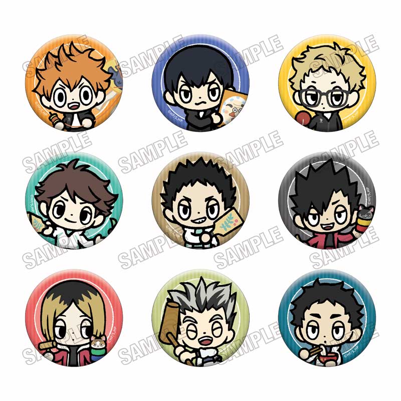 【メディコス・エンタテインメント】アニメ「ハイキュー！！」ミニキャラ缶バッジコレクション【お正月ver.】 1BOX ＝9pcs