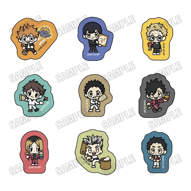 【メディコス・エンタテインメント】アニメ「ハイキュー！！」ミニキャラフレークシール【お正月ver.】