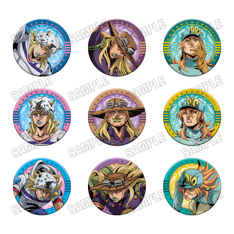 【メディコス・エンタテインメント】アニメ『スティール・ボール・ラン ジョジョの奇妙な冒険』缶バッジコレクション【JF26】 1BOX ＝9pcs